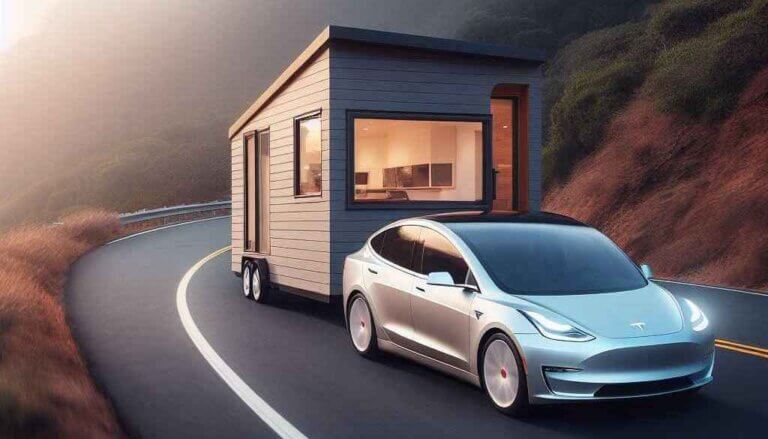 How does Tesla incorporate sustainable technology in their homes?