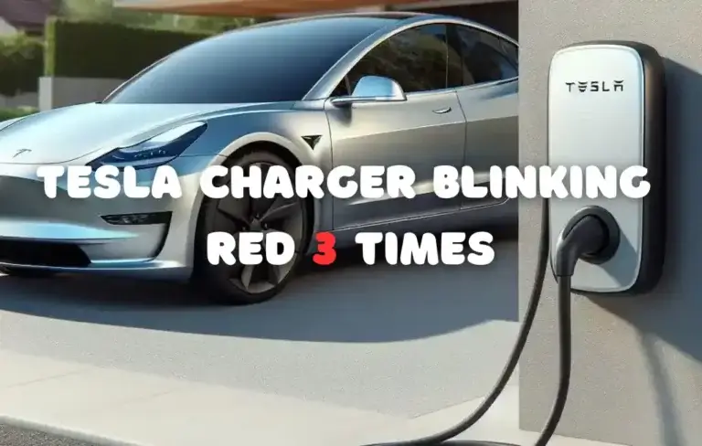 The Tesla Charger Blinking Red 3 Times