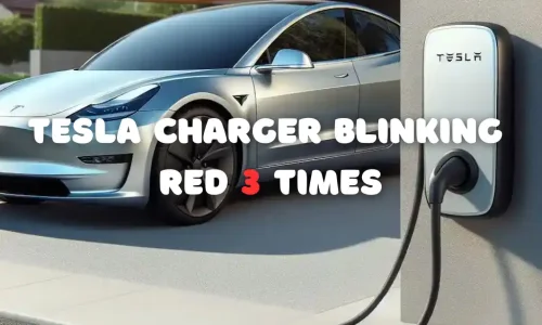 The Tesla Charger Blinking Red 3 Times